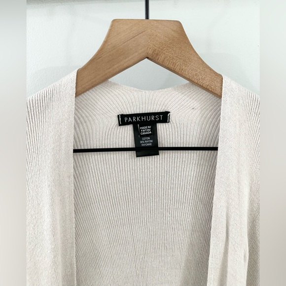 Parkhurst Natural Wrap Finley Poncho Beige One Size - Picture 7 of 8